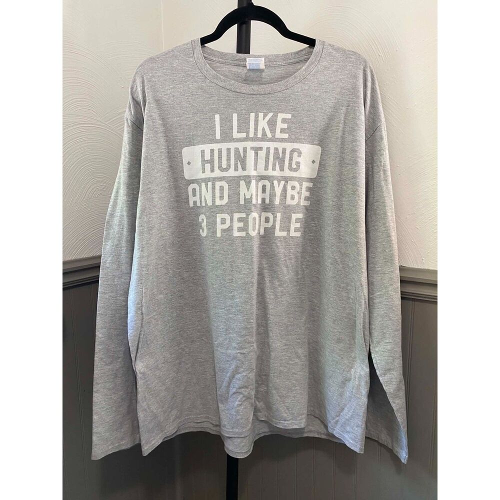Port & Company Ring Spun Fan Favorite long sleeve T-shirt in size 2XL.